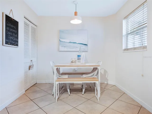 Bright dining area, perfect for casual meals or morning coffee.