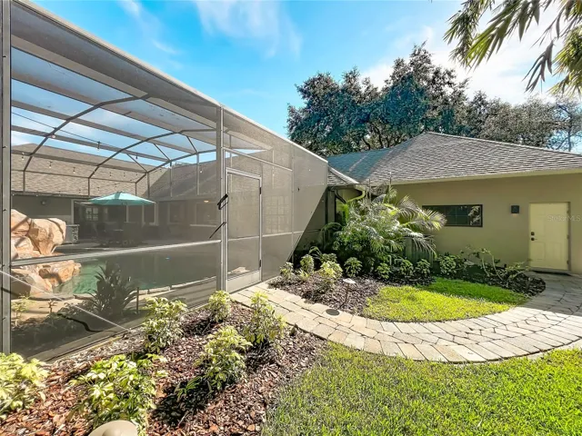 Pathway to Secondary Garage