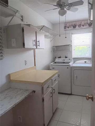 Inside laundry room