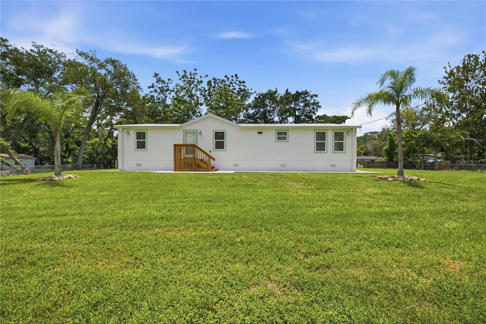 fully fenced in yard