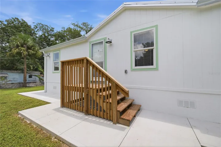 side entrance off the laundry room
