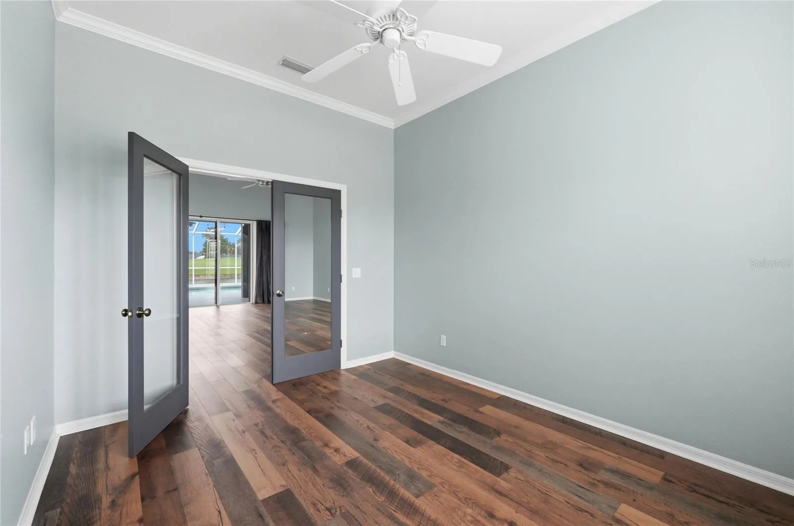 French Doors to Office