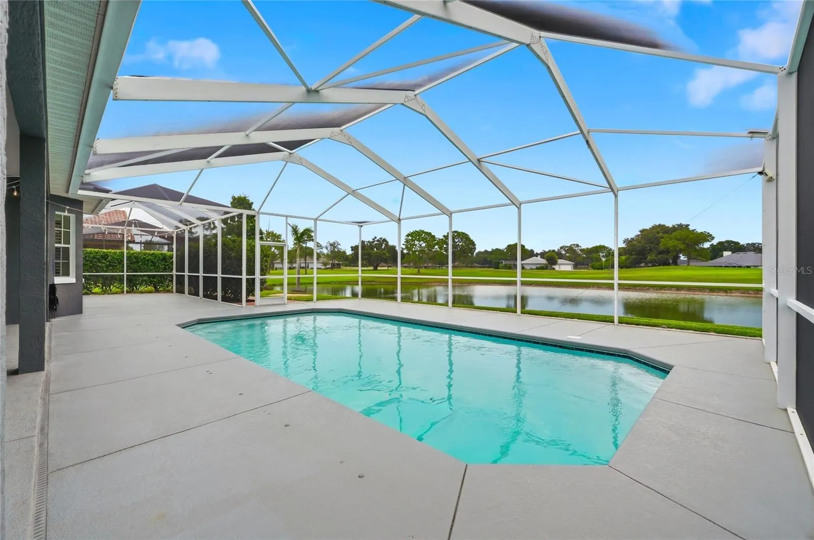 Heated Pool that Overlooks the Pond & Golf Course