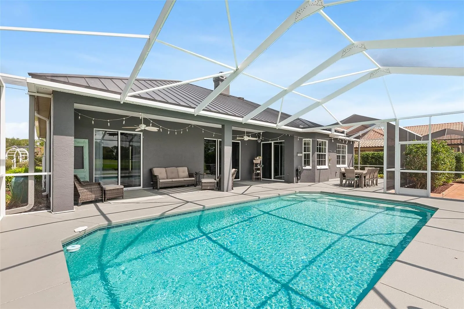 Screened to Keep the Pool Clean