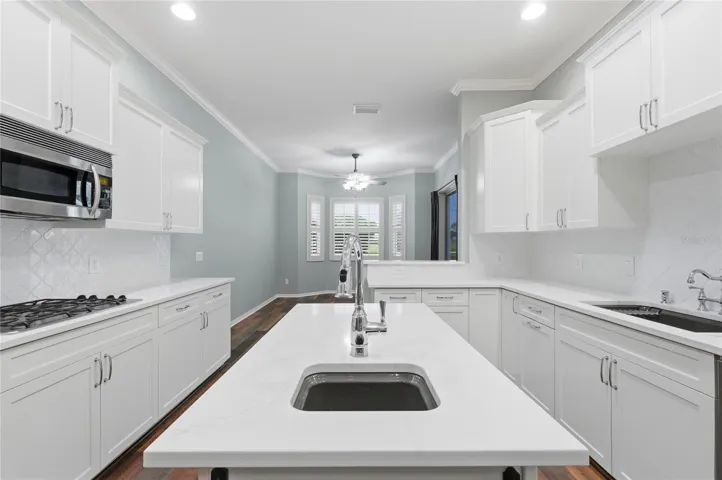 Kitchen Flows into Dinette