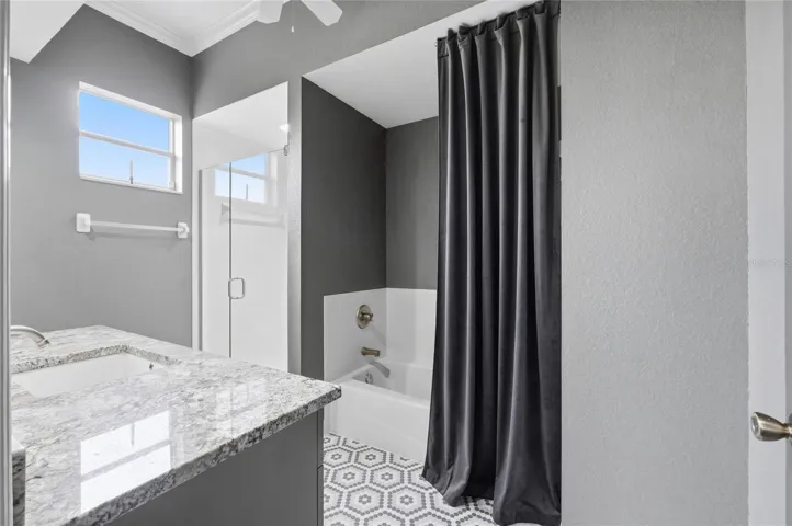 Second Bath with Granite Counter