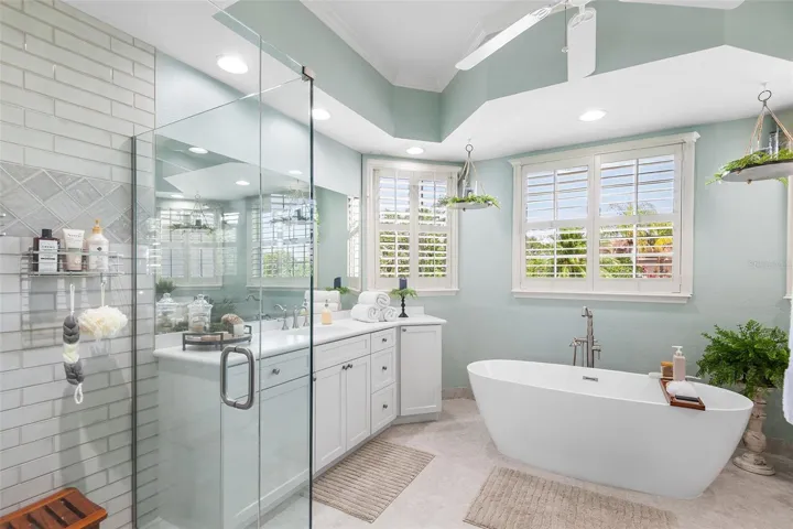 Walk-in Shower & Soaking Tub
