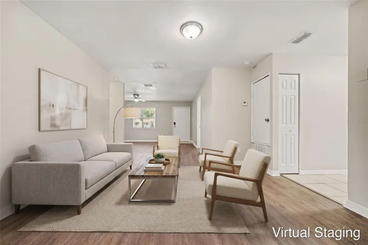 Virtually staged