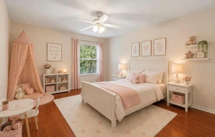 Virtually Staged4th Bedroom upstairs