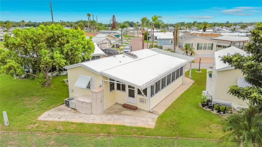 Rear of property