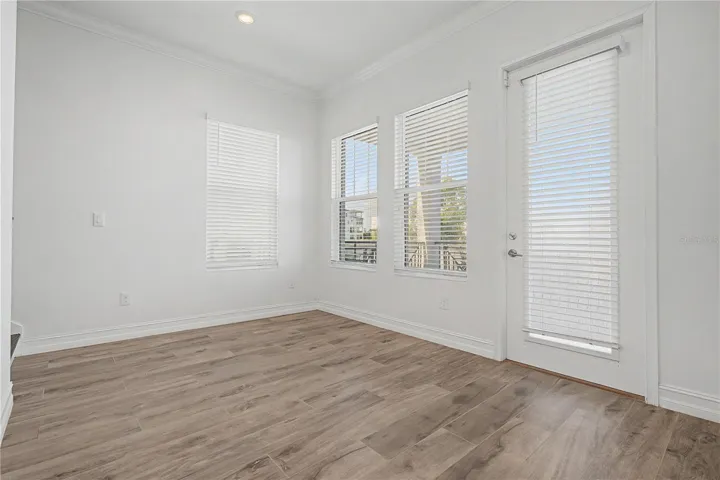First-level living area with direct access to the outdoor patio and beautiful waterfront views.