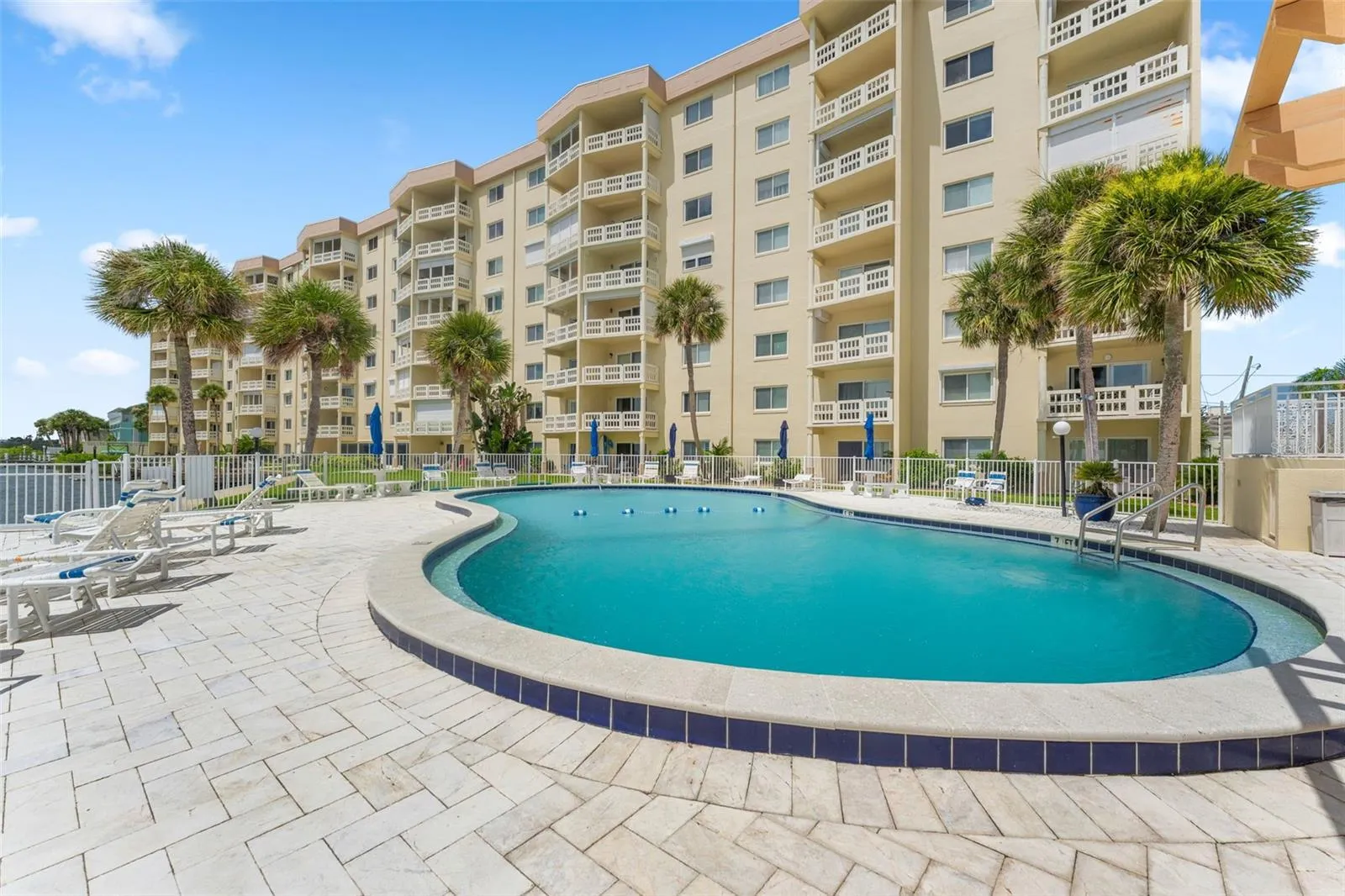 Riverfront heated pool