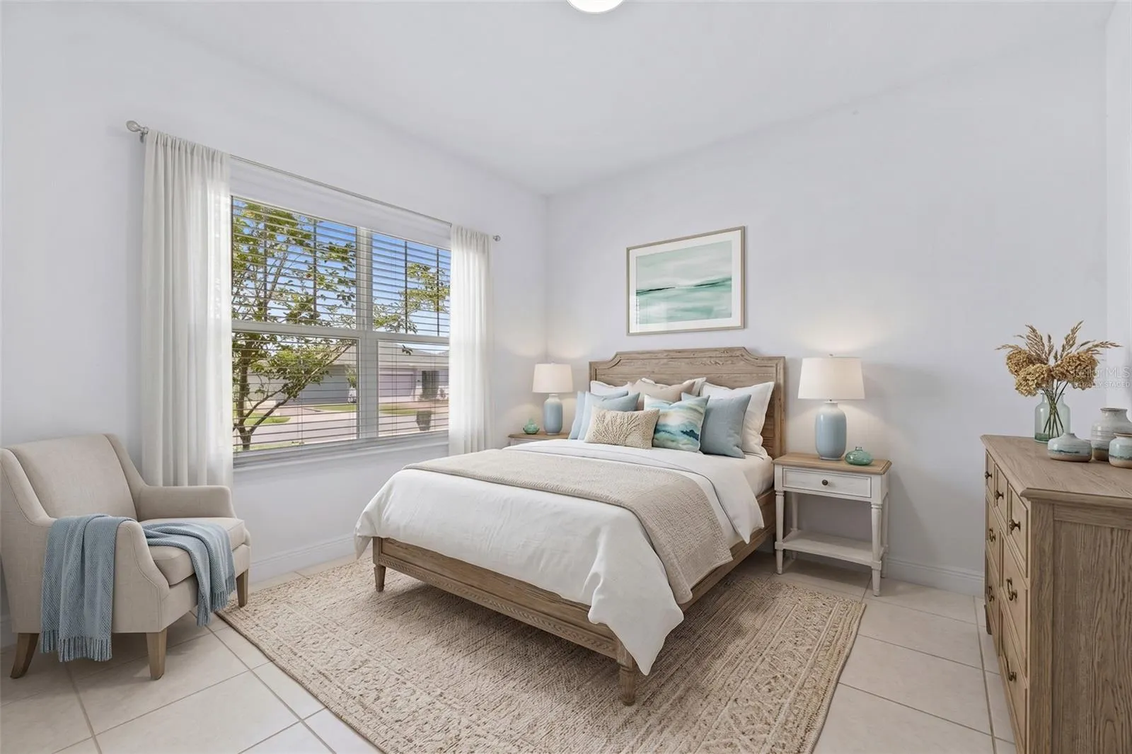 Virtually Staged Primary Bedroom