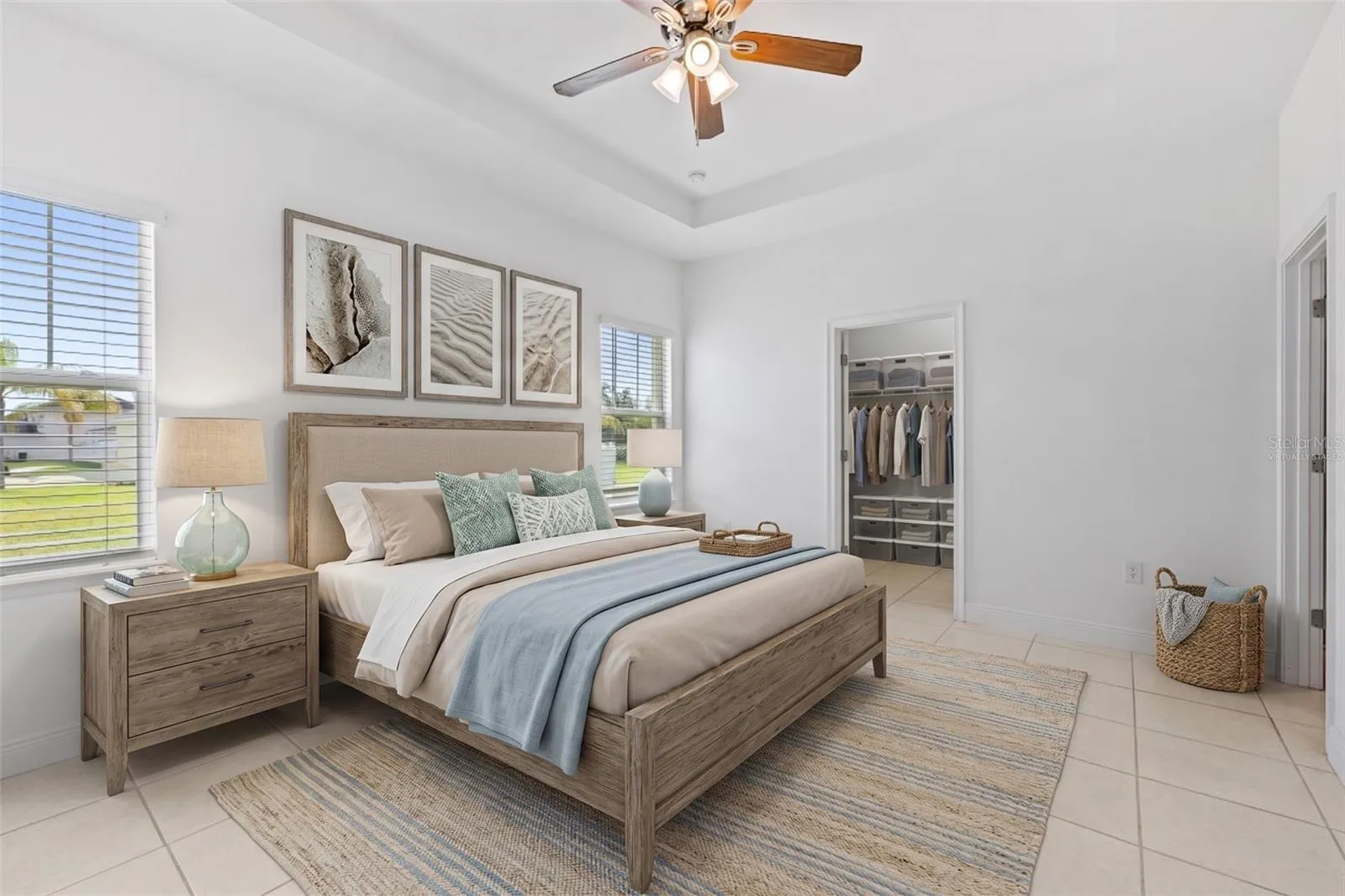 Virtually Staged Bedroom