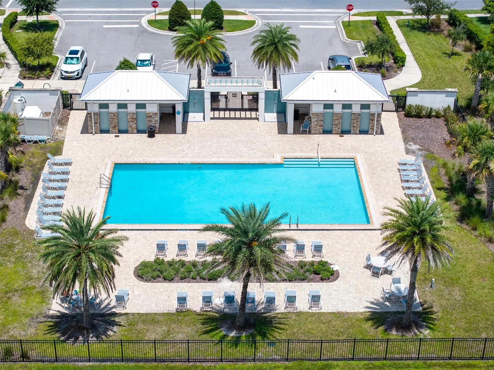 Community pool across street from home