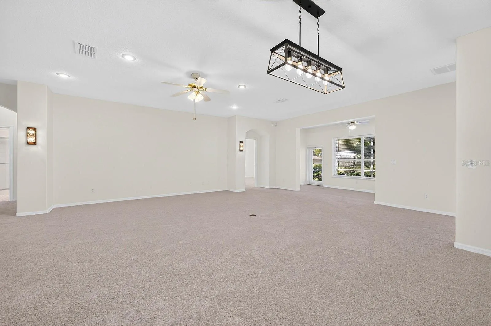 The Living Room and Dining Room flow together beautifully.