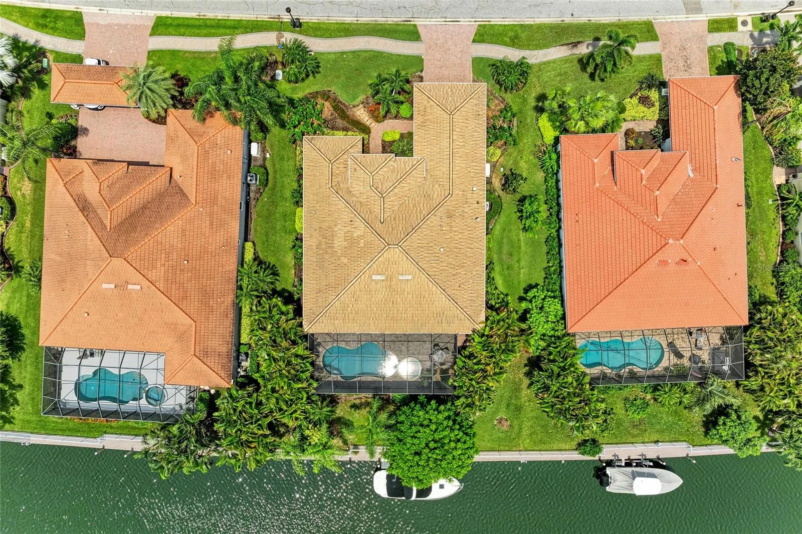 Aerial view of property