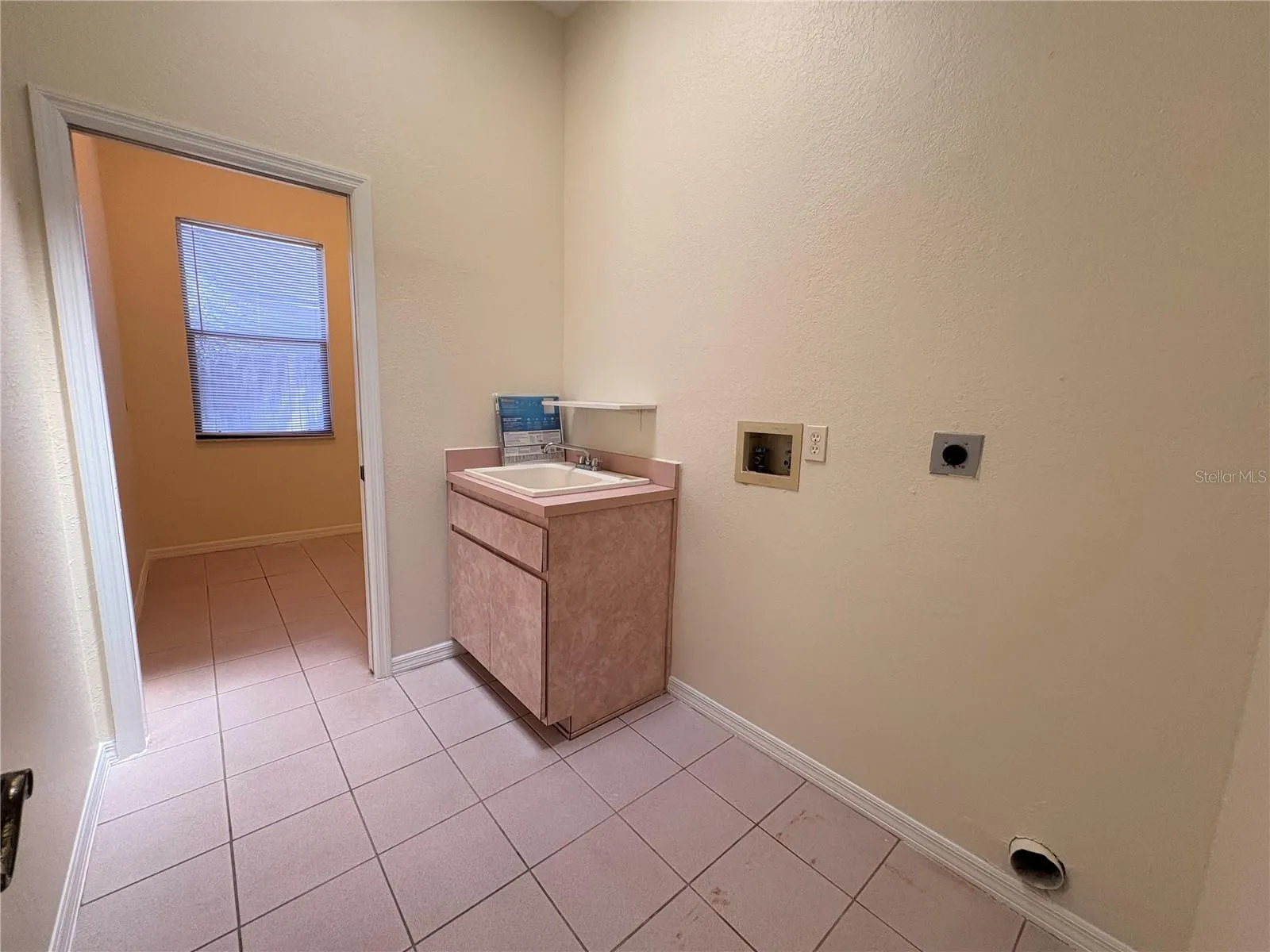 Inside laundry room