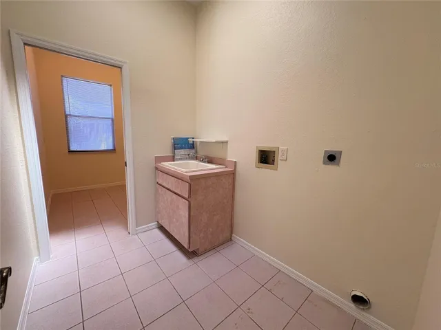 Inside laundry room