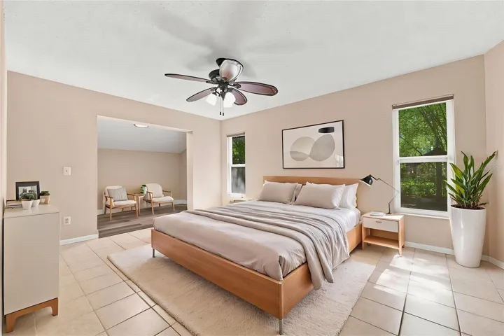 Primary Bedroom (Virtual Staged)
