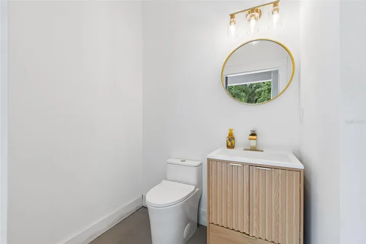 Half bath on 1st floor