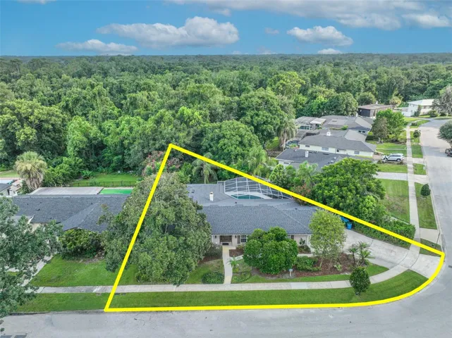 Drone view - corner lot
