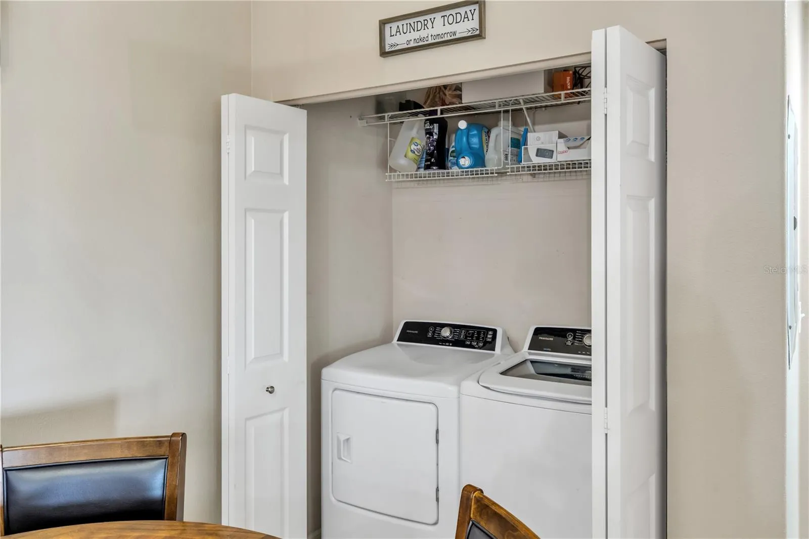 Laundry Closet in Unit