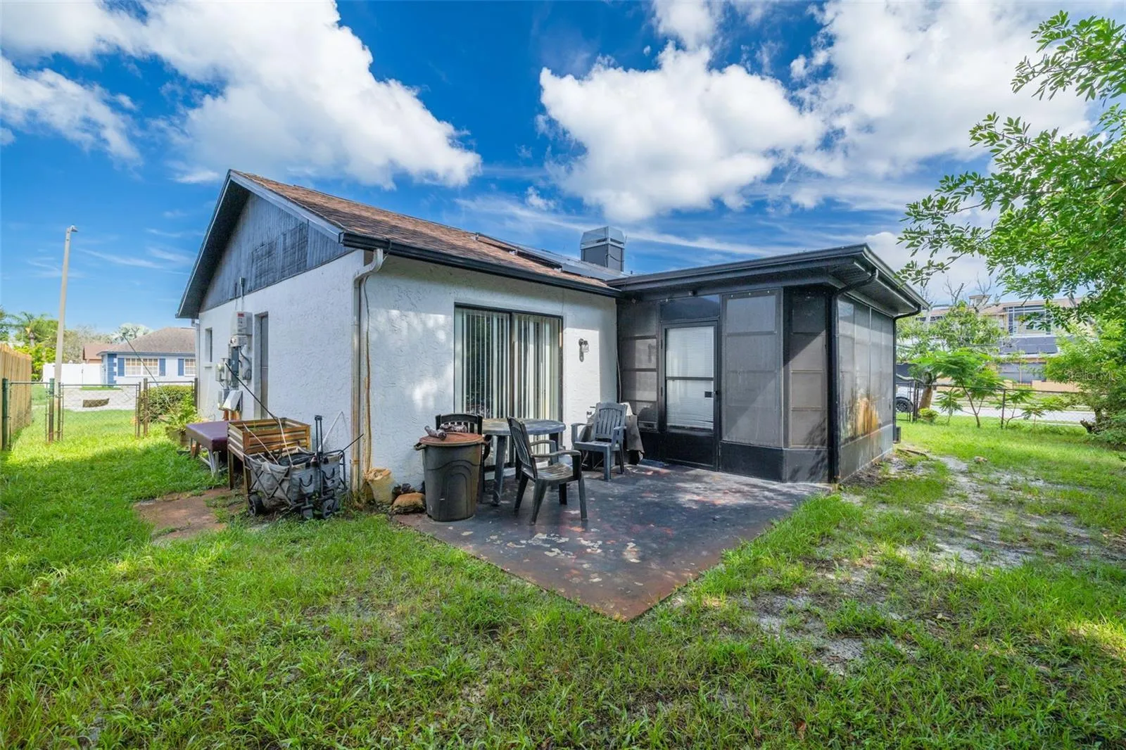 back patio/lanai