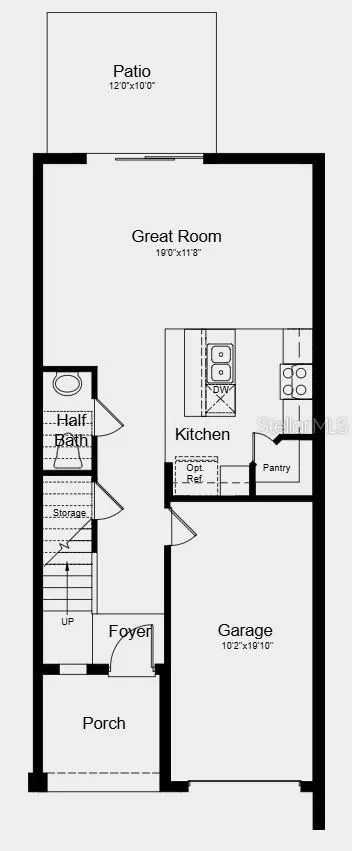 Floor 1- Additional Highlights include: GE refrigerator, washer and dryer, whole house blinds, and extended flooring at 1st floor.