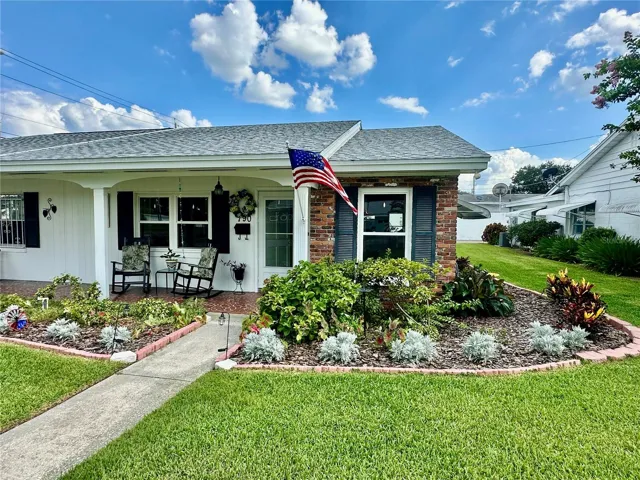 Front Exterior with beautiful landscaping