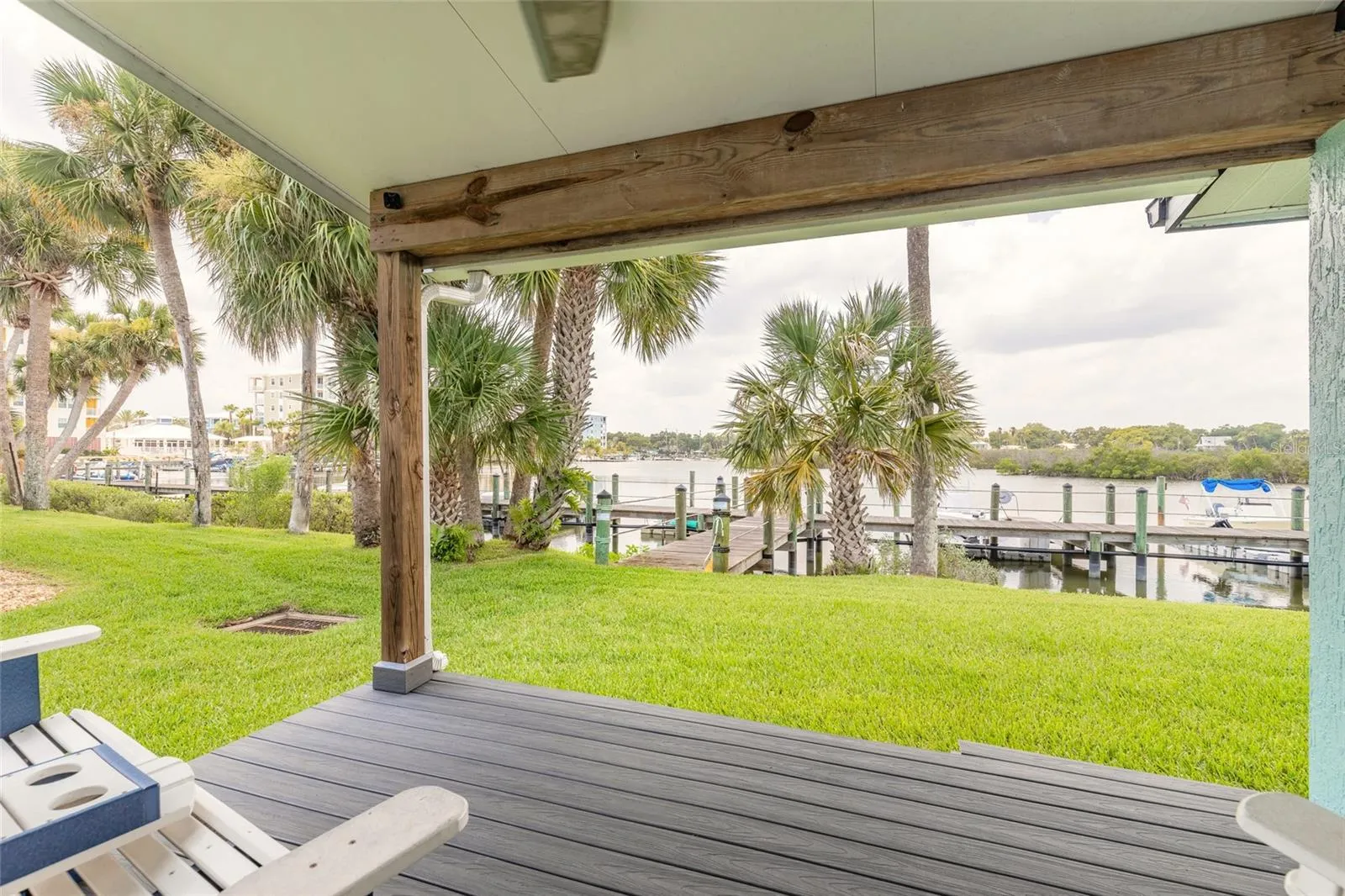 Porch overlooking Indian river