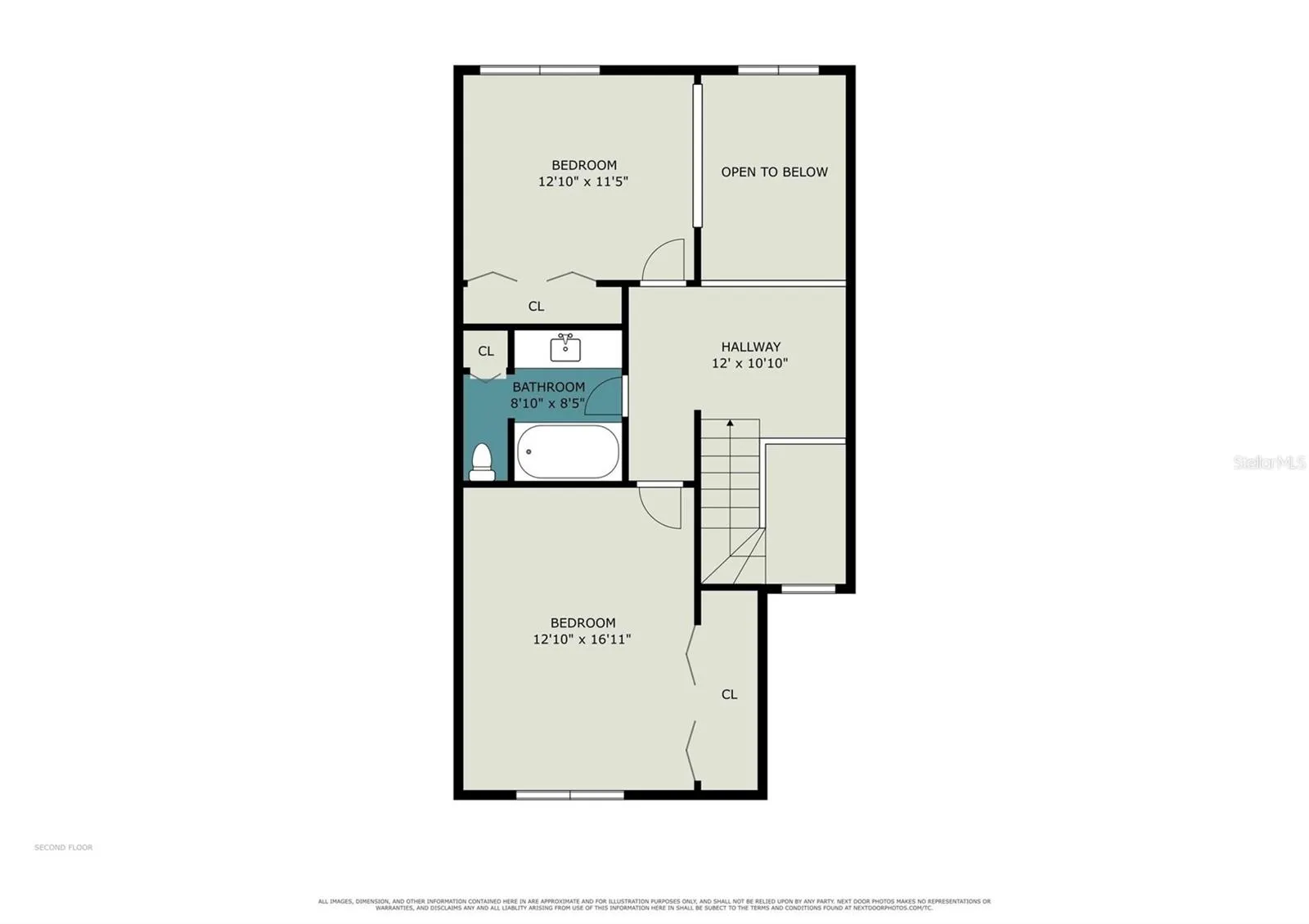 Second Floor Layout