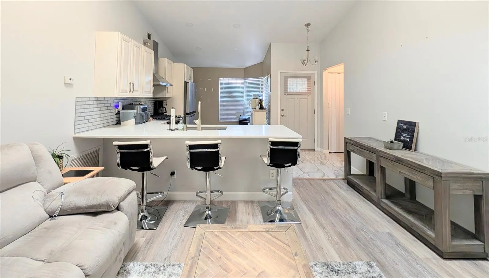 Kitchen from living room