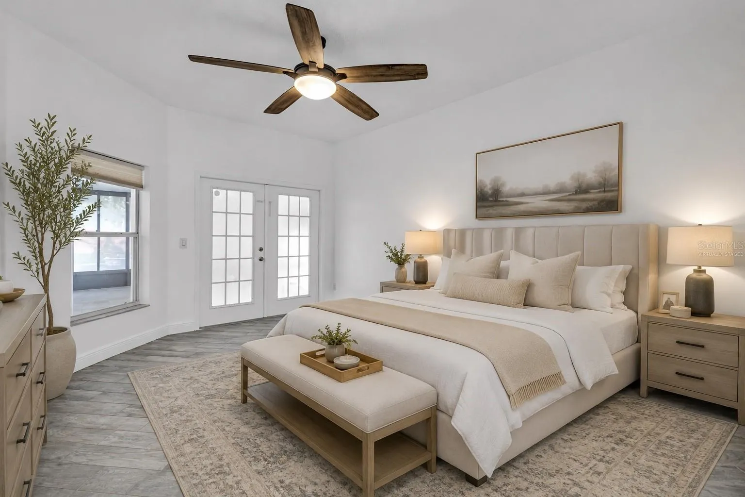 Primary Suite Virtually Staged