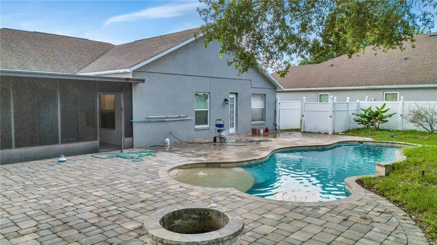 Fire Pit and Salt Water Pool to relax in the evenings.