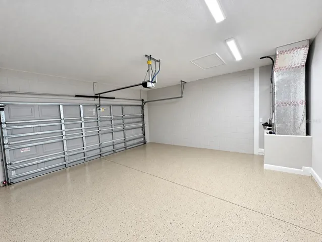 Finished floor garage
