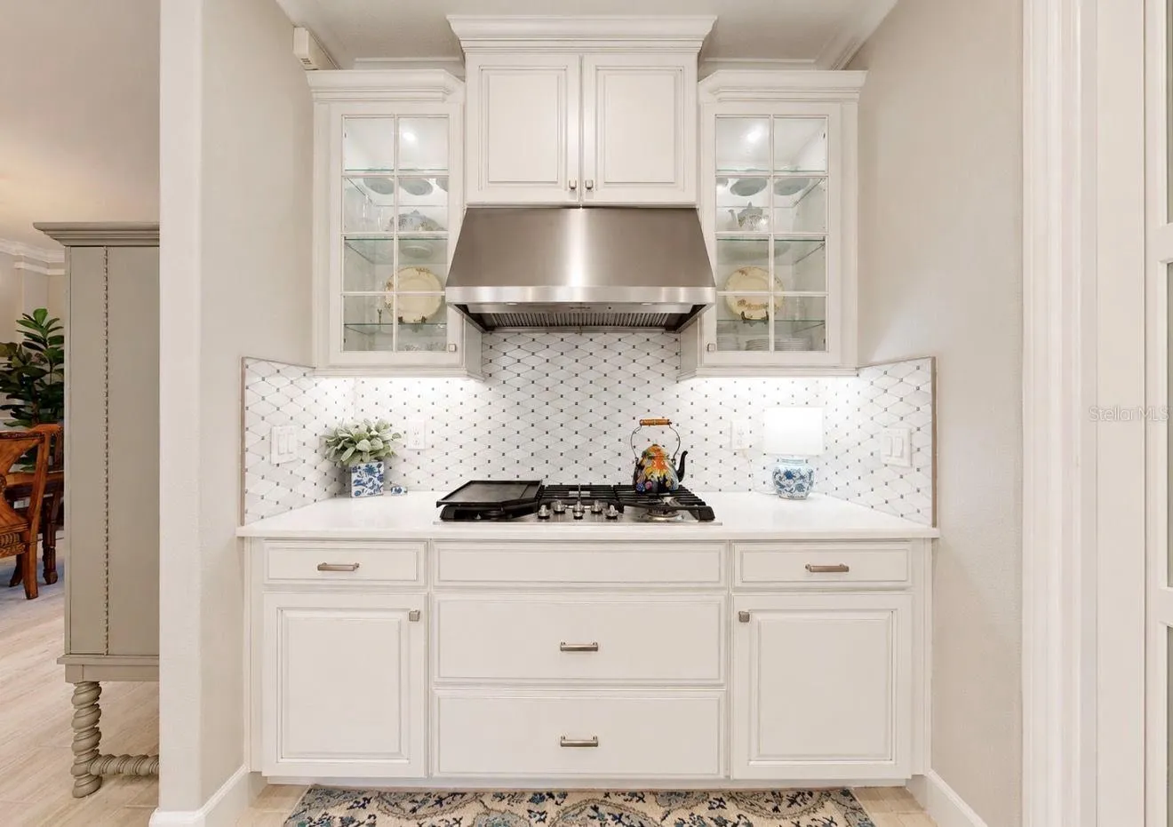 Kitchen with Upgraded Cabinetry and Cooktop