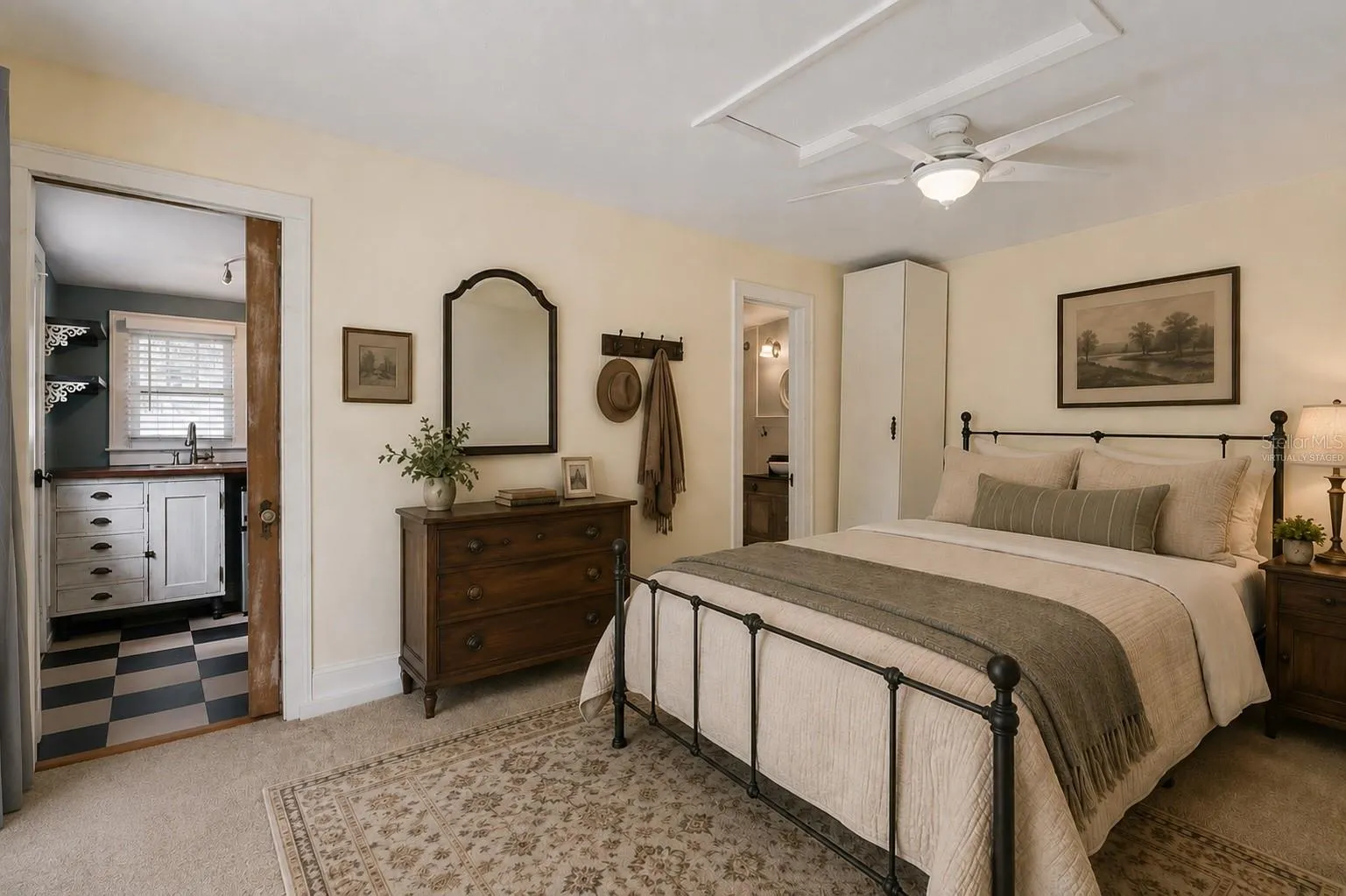 Virtually Staged ADU as Bedroom