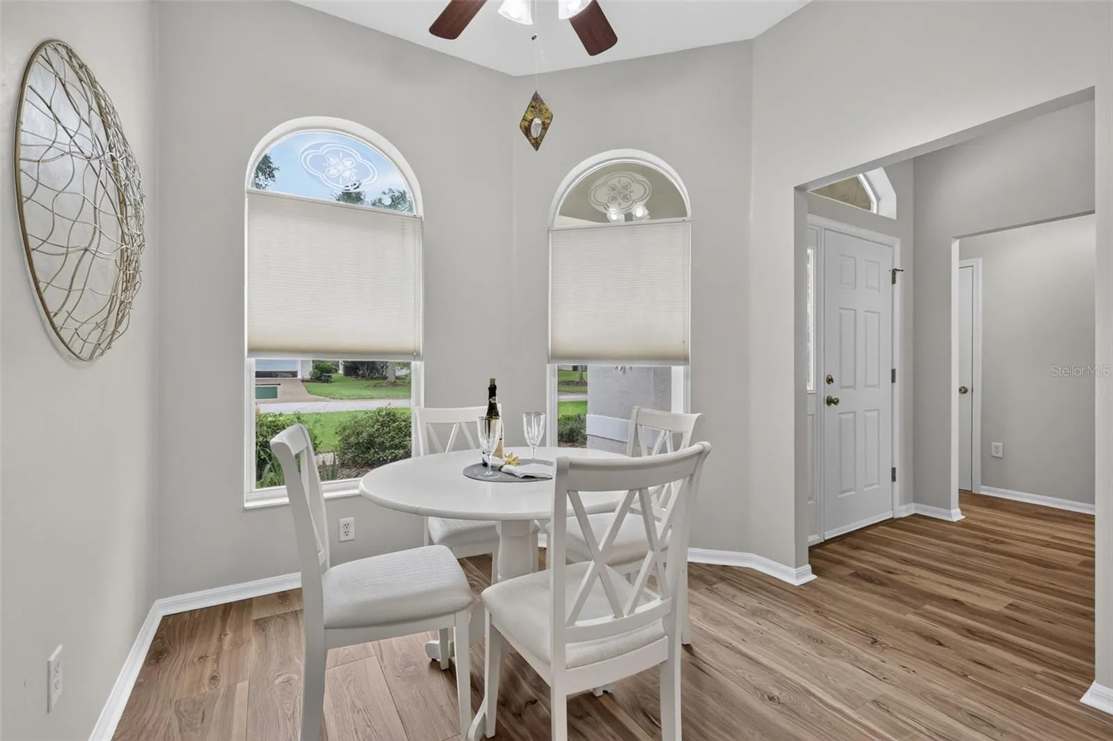 Breakfast nook with plenty of natural light for more casual dining.
