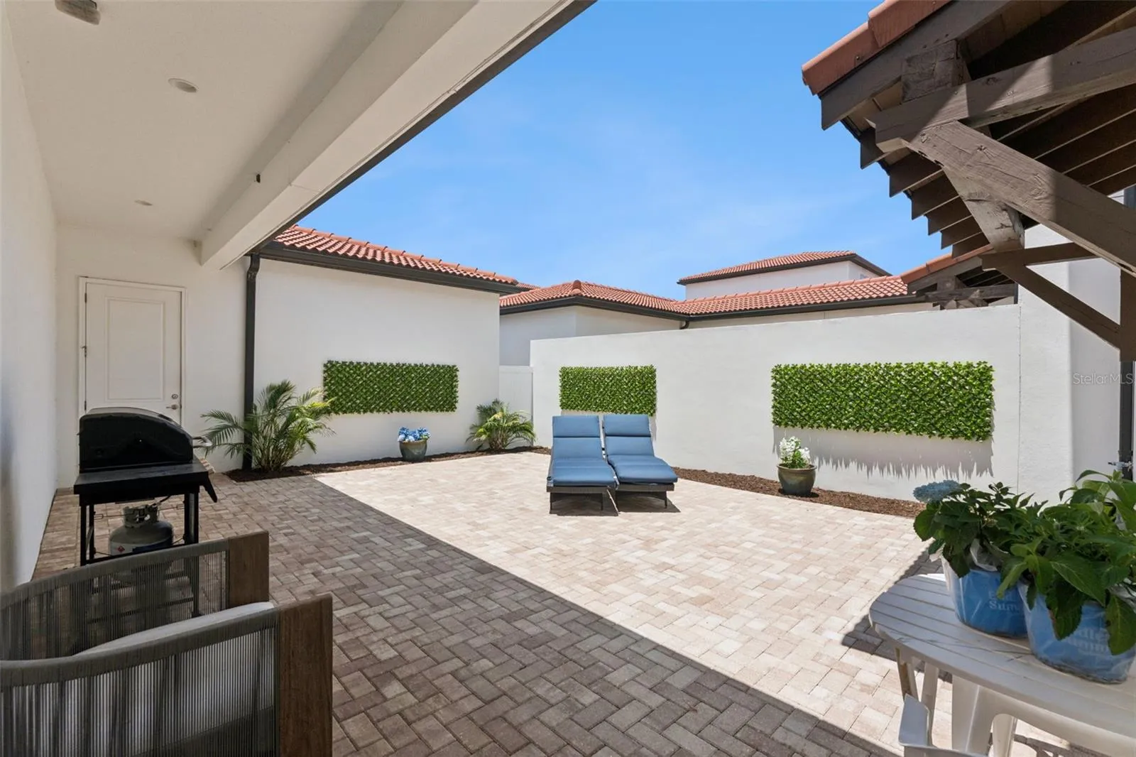 Patio view from dining area