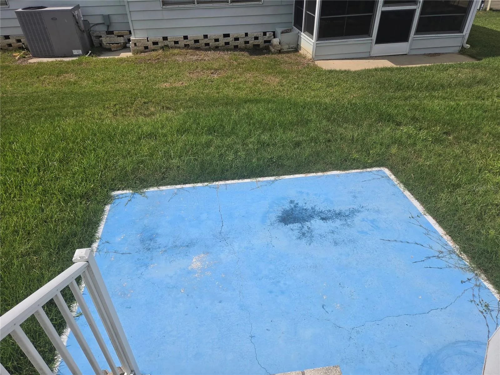 Patio out back door