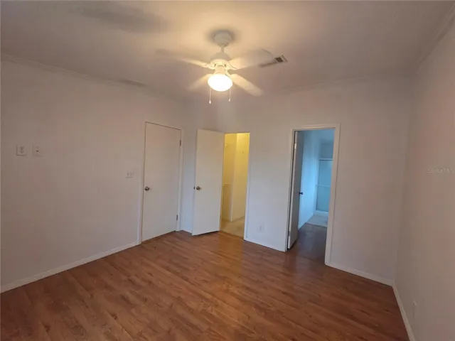 Primary Bedroom with walkin closet and ensuite Bath