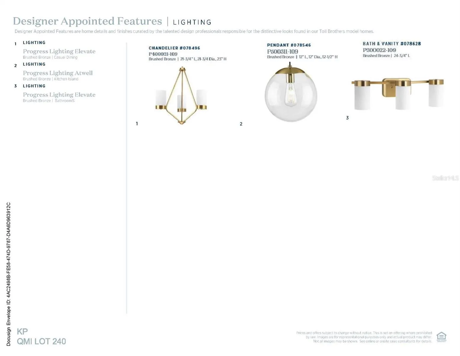 Designer-appointed features selected by our team of professional designers