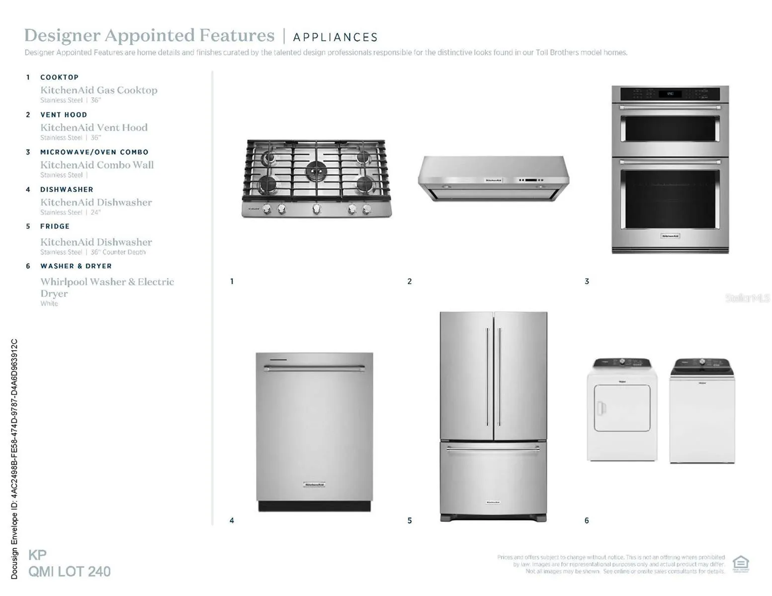 Designer-appointed features selected by our team of professional designers
