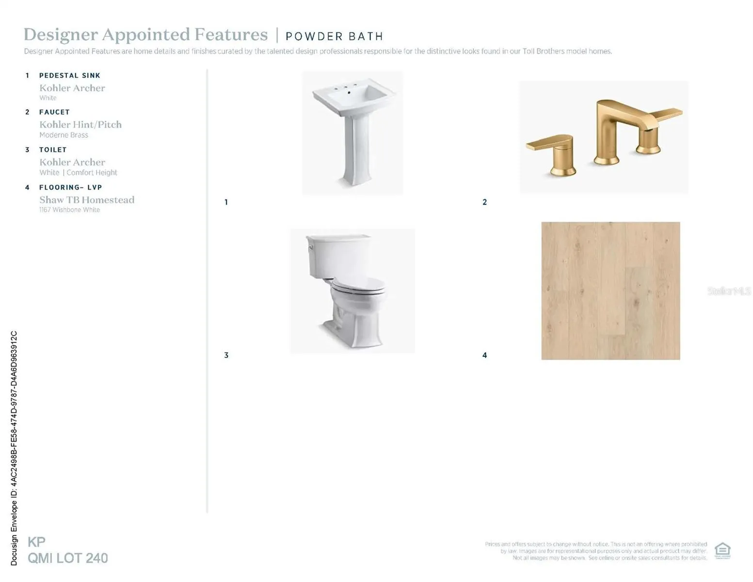 Designer-appointed features selected by our team of professional designers