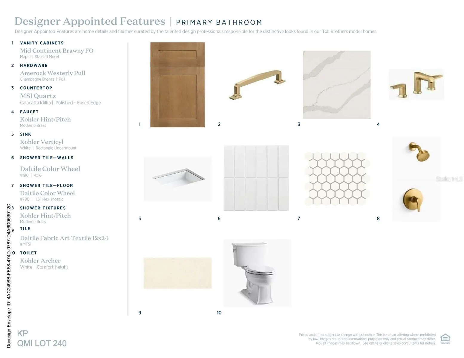 Designer-appointed features selected by our team of professional designers