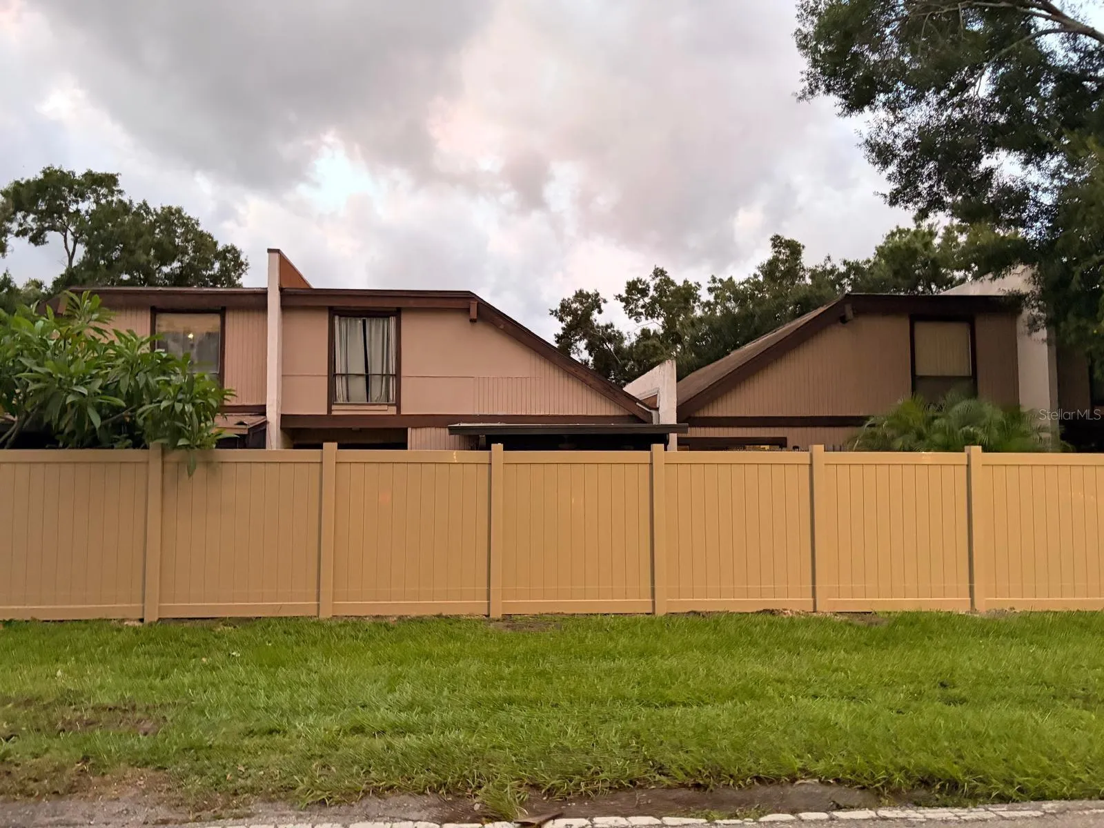 back of the property