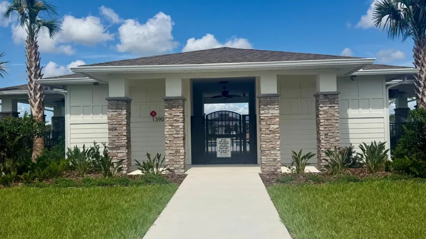 Community Pool Entrance