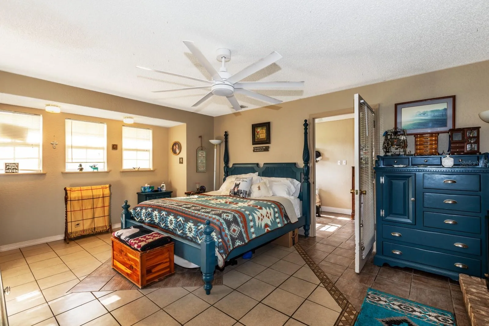 Master Bedroom looking towards private office/ Library / Nursery