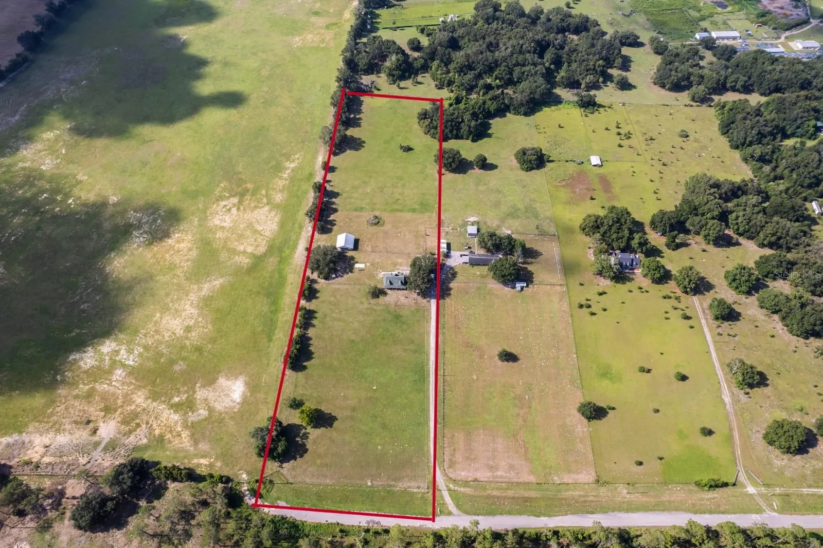 Overhead and outline of property